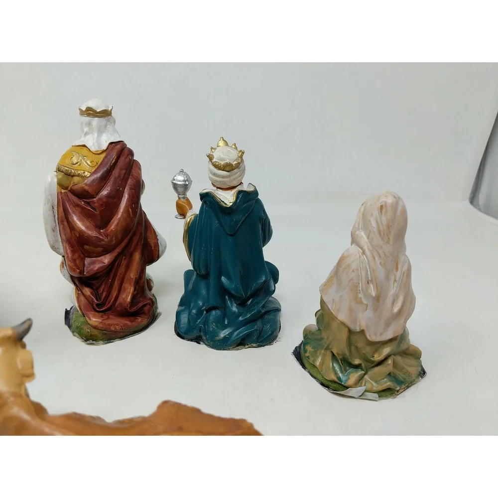 Vintage Lello Italy 6 Piece Nativity Set Wise MenLarge 5